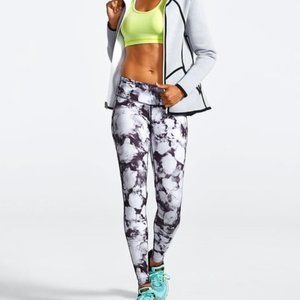 Athleta Black Floral Crush Chaturanga yoga pants XL